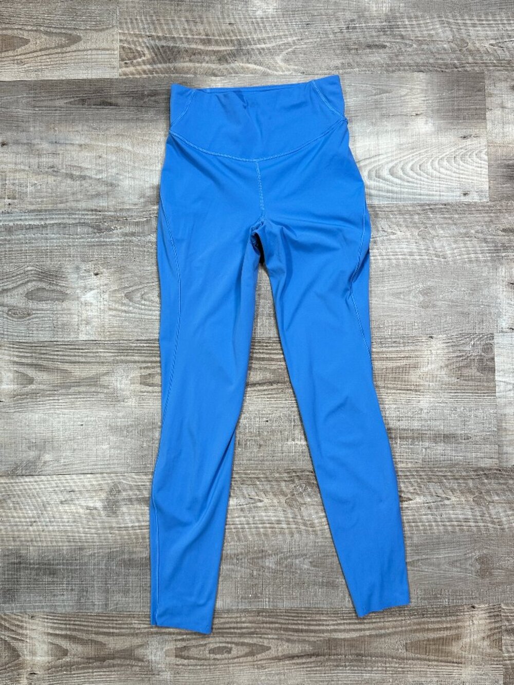 Lululemon Womens Blue Stretch Skinny Leg Pull-On Activewear Ankle Leggings Sz 4